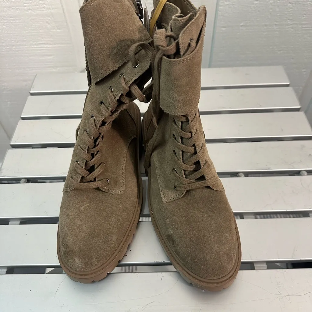 VINCE CAMUTO WOMENS FAWDRY DOUBLE BUCKLE BOOTS Size 7 NWOT - Image 2