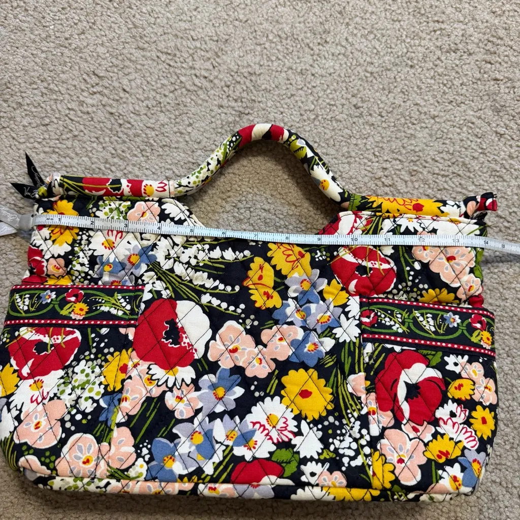 Vera Bradley Gabby Tote Bag Poppy Fields 2010 retired pattern - Image 8