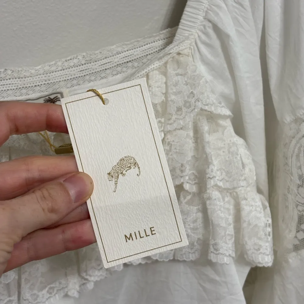 NWT MILLE Resort & Travel Corinne Top in Ivory - Image 5