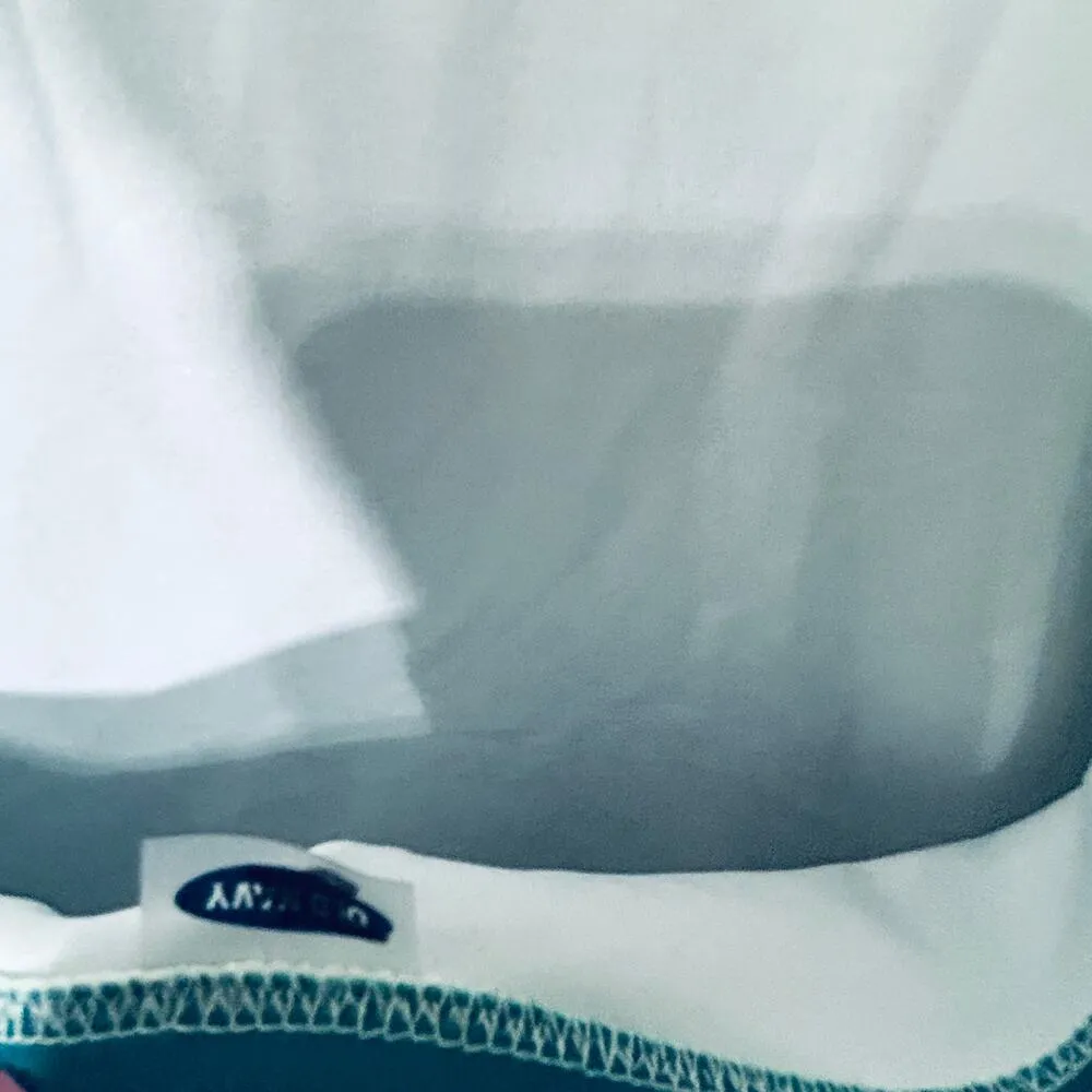 NEW Old Navy Blue Ombre Dip Dye One-Piece Keyhole Swimsuit Size XXL Beachy - Image 9