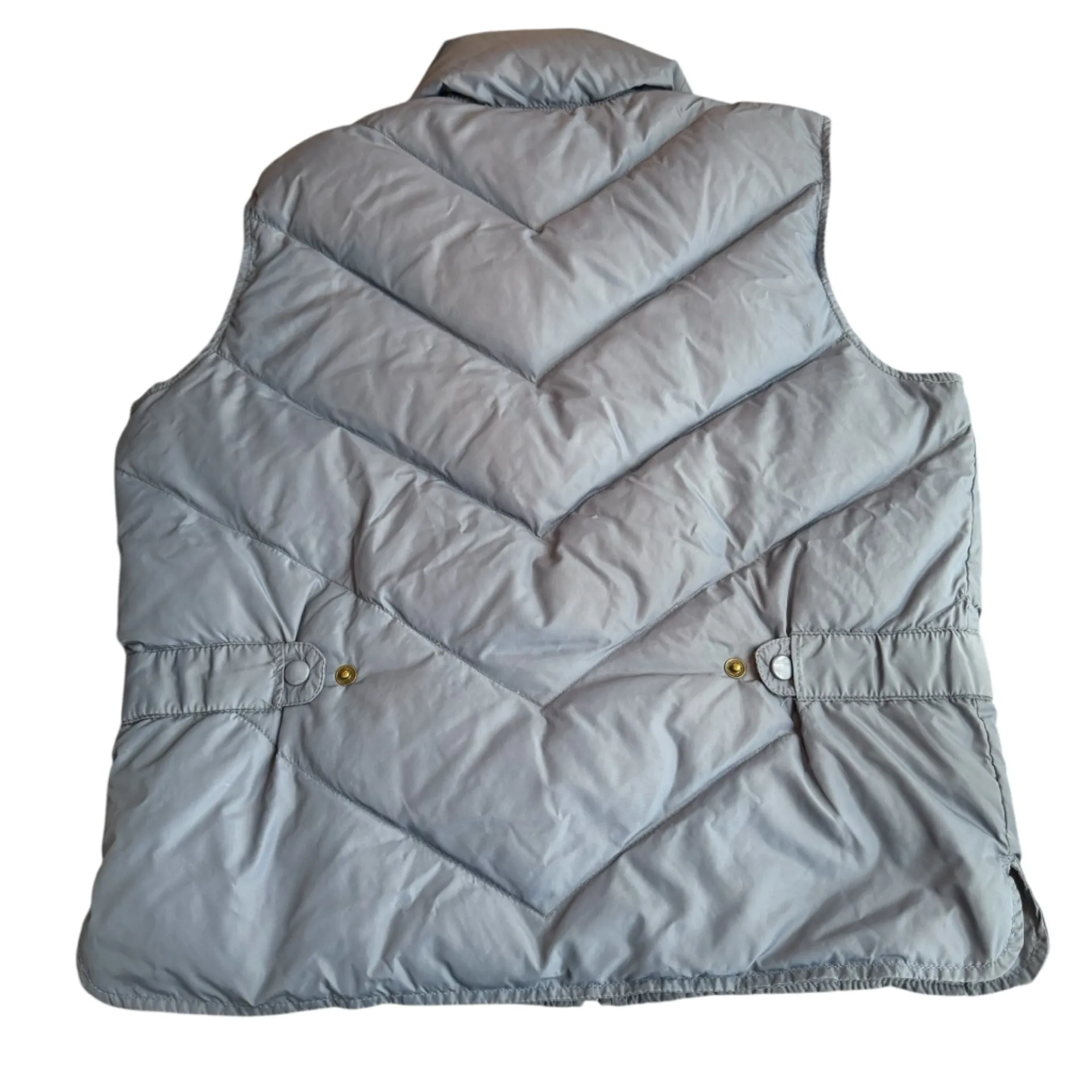 Vintage Eddie Bauer Women’s Size M Down Puffer Vest Slate Blue Outdoor Layer 90s - Image 3