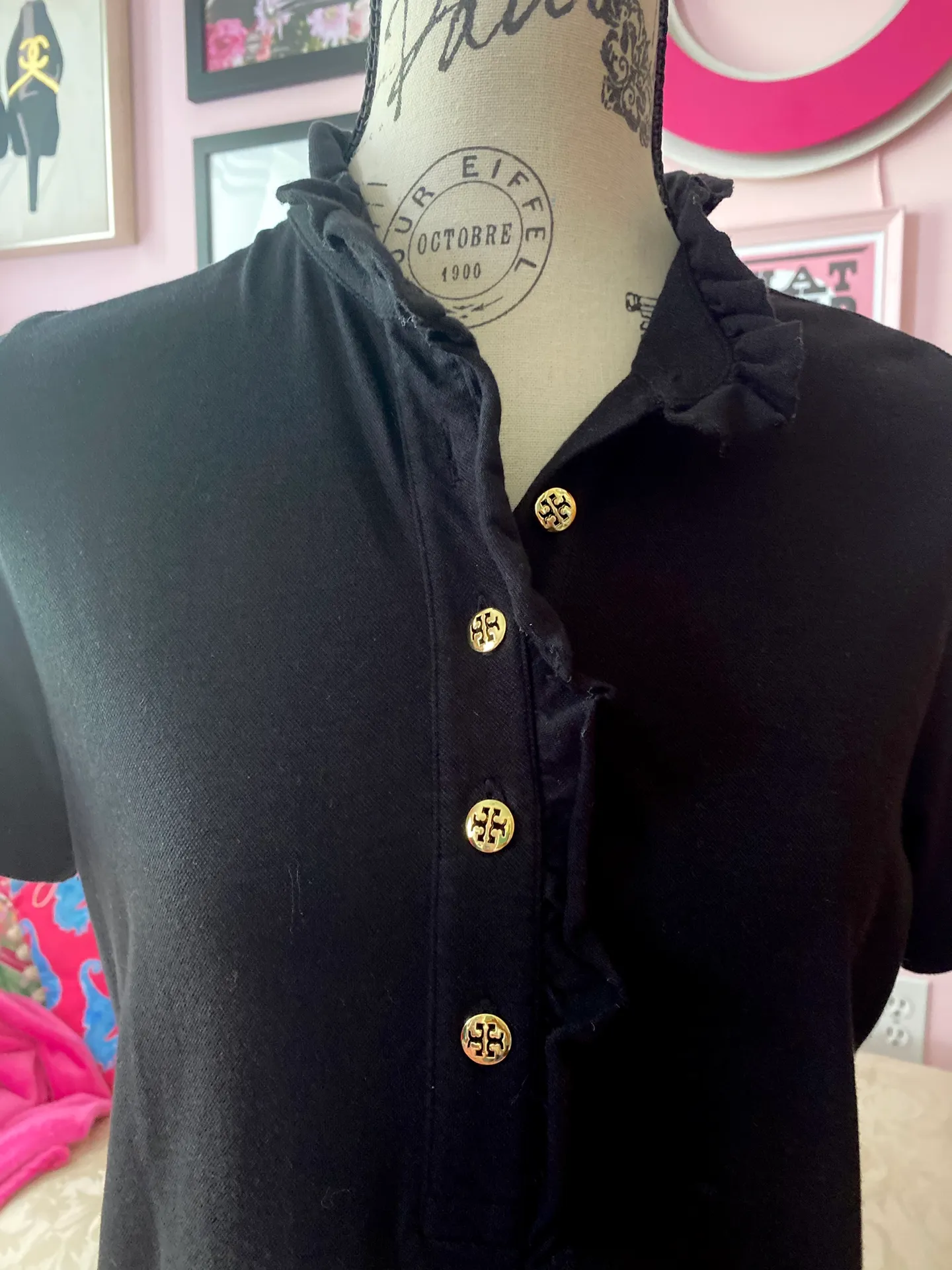 Tory Burch Black Knit Top - Image 2