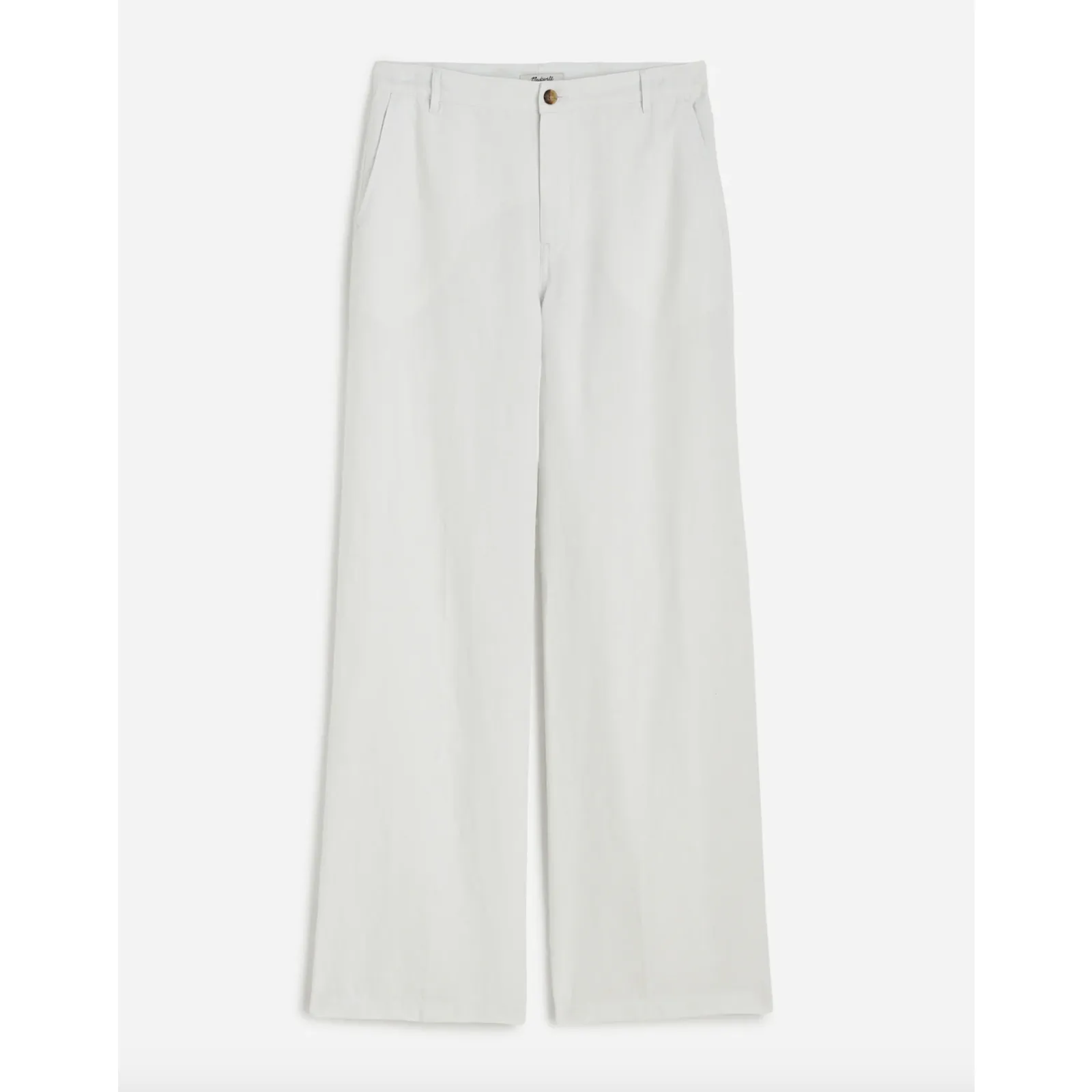 Madewell The Tall Zoe Relaxed Wide Pant in 100% Linen Salt White US 12T NWT - Image 6