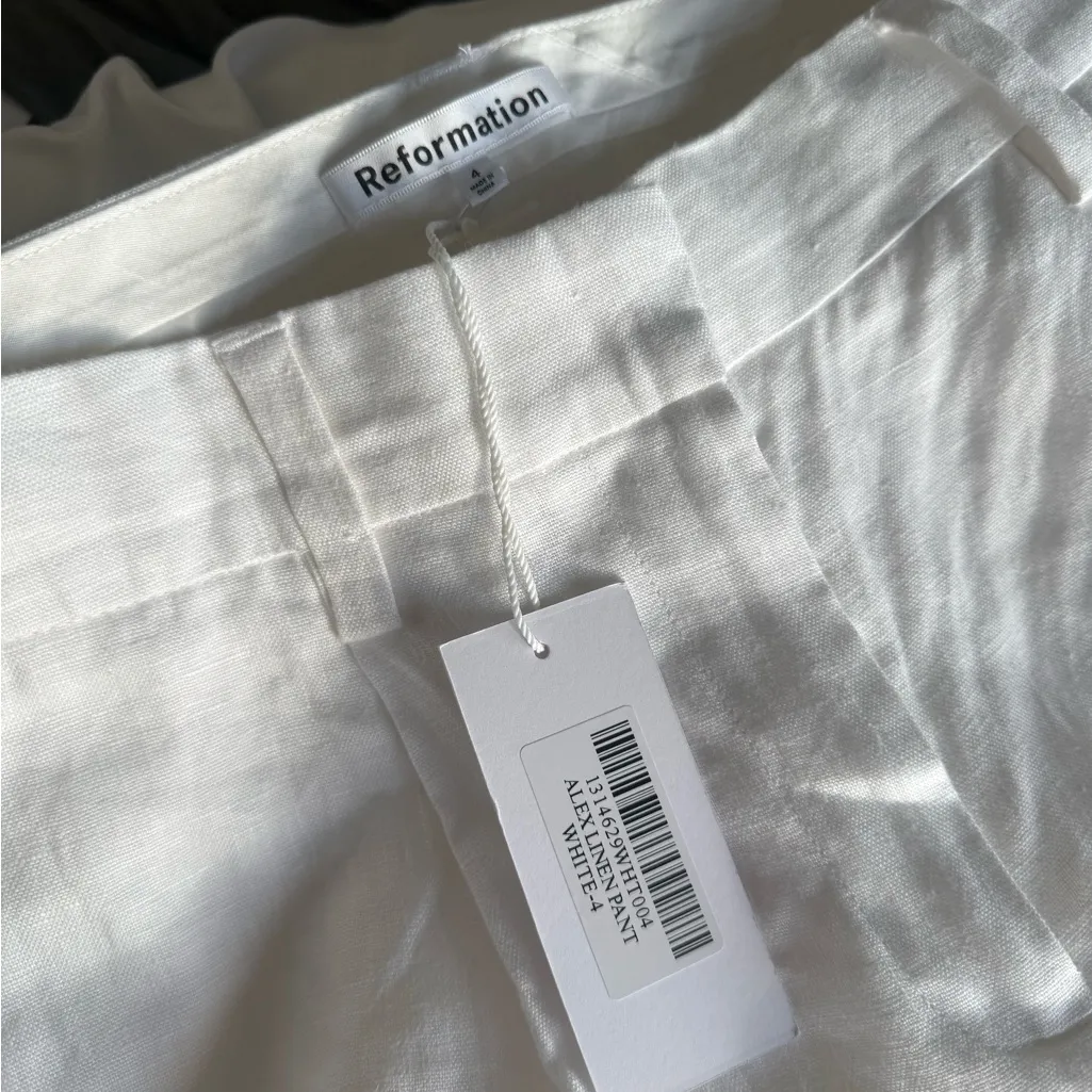 NWT Reformation Alex Linen Pants - Image 2