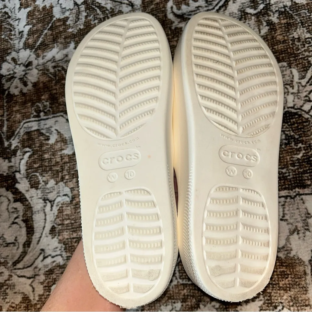 CROCS Women's Off-White Mules - Image 6