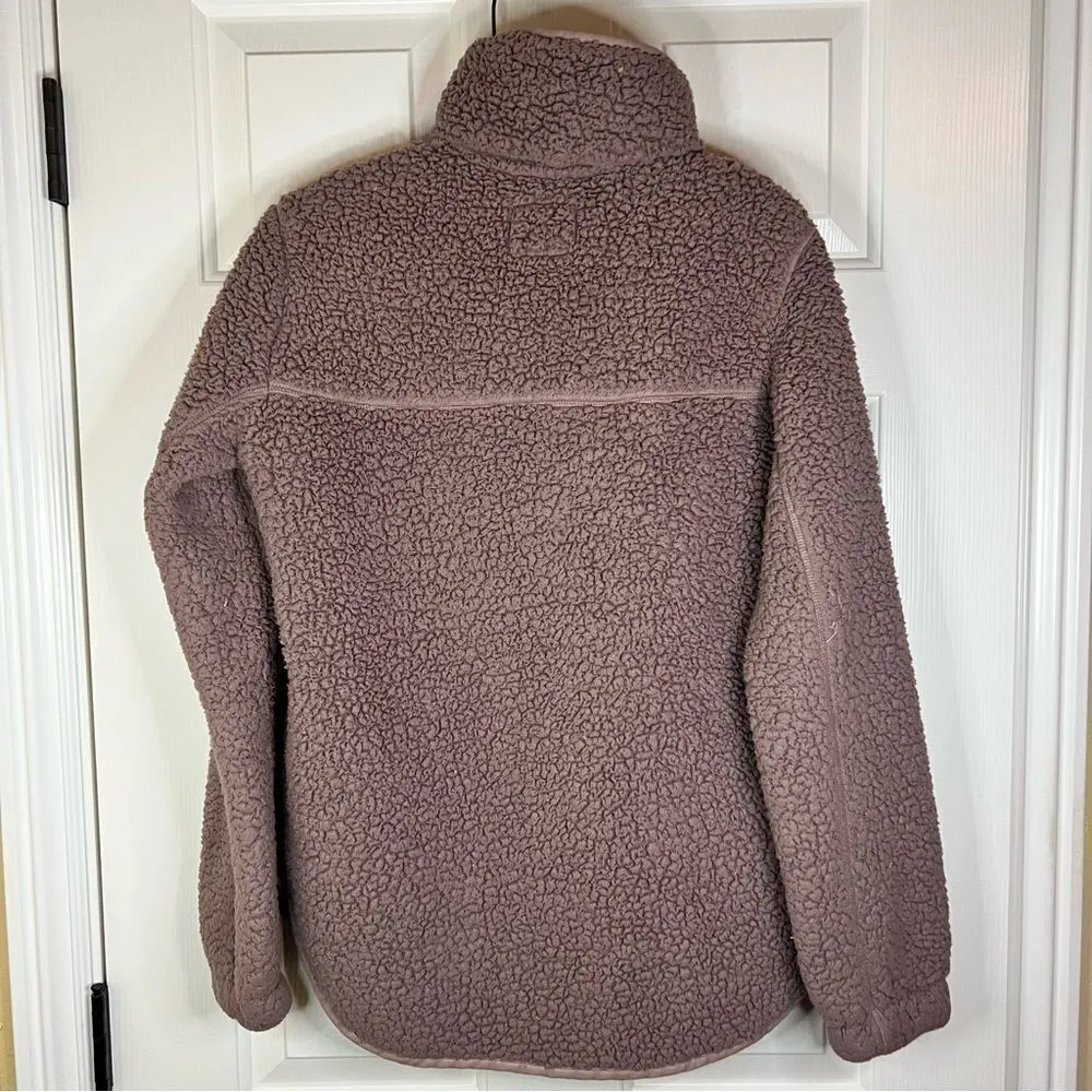 Abercrombie and Fitch Sherpa‎ Half Zip Pullover Fleece Jacket Size XS Super Warm - Image 5