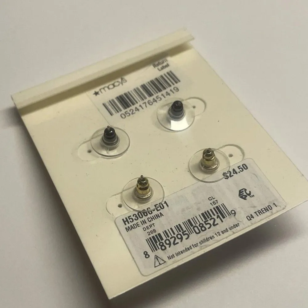 NWT M. Haskell Pierced Earrings Rhinestone - Image 8