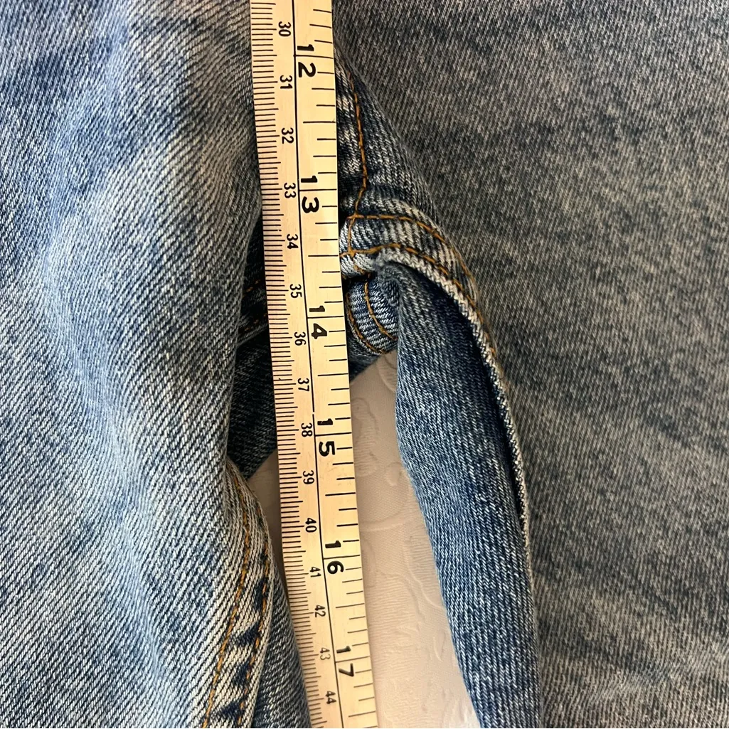 Zara Blue Denim Trousers - Image 5