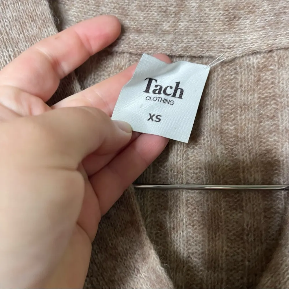 Tach Clothing Kira Cardigan in Light Brown sz XS - Image 5