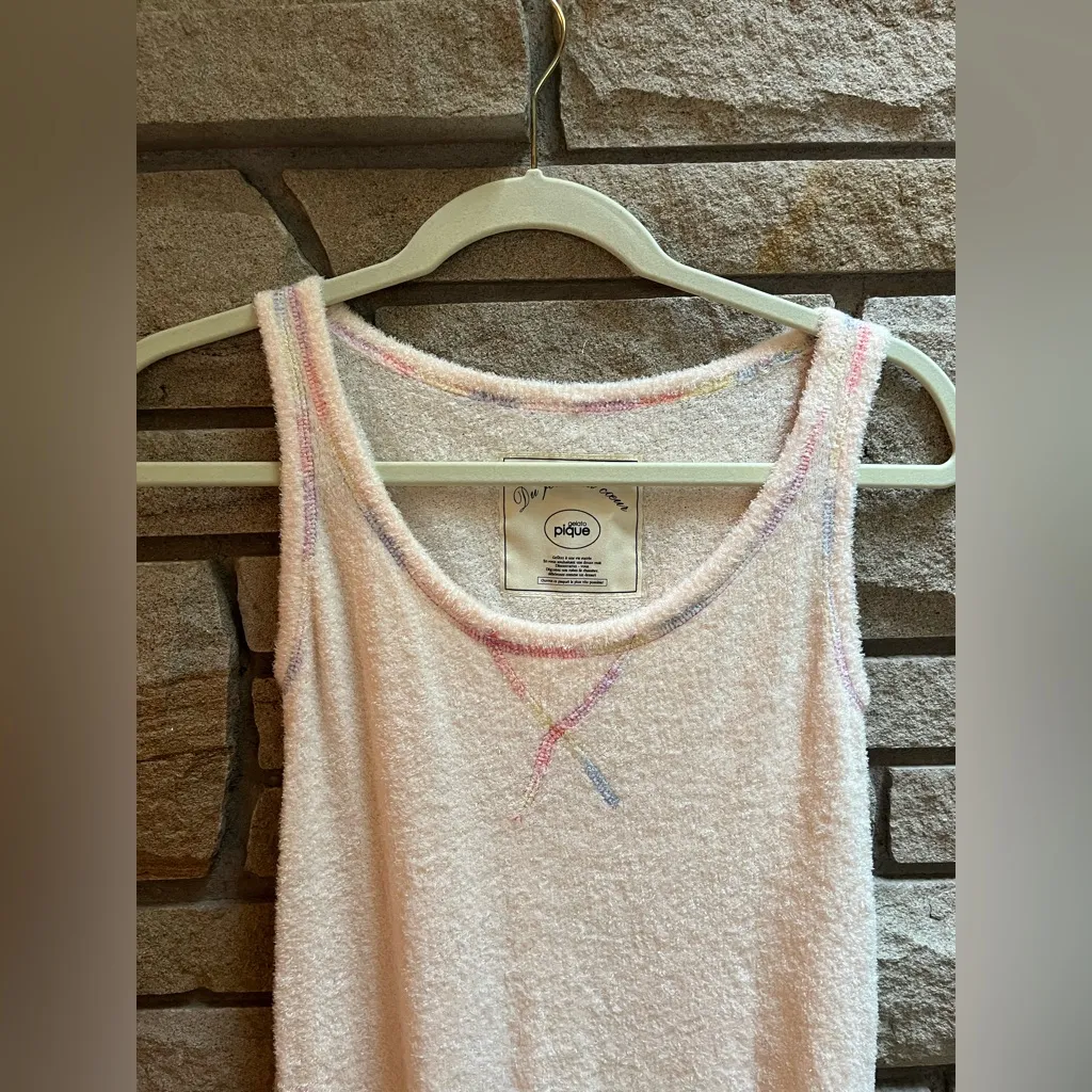 Gelato Pique Sleeveless cloud pink loungewear pajama dress midi size F NWT Japan - Image 4