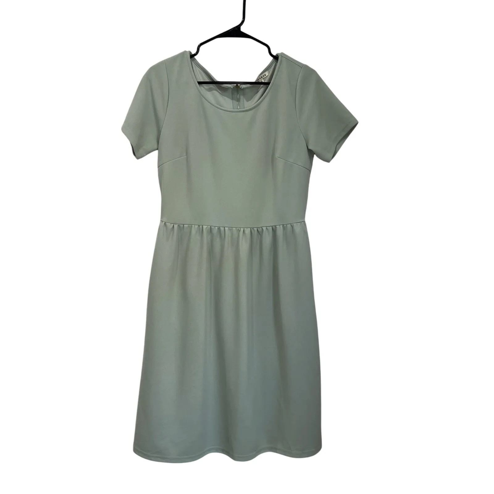 Jessakae Mint Green Dress Size M Short Sleeve Fit and Flare Minimalist Size M - Image 2