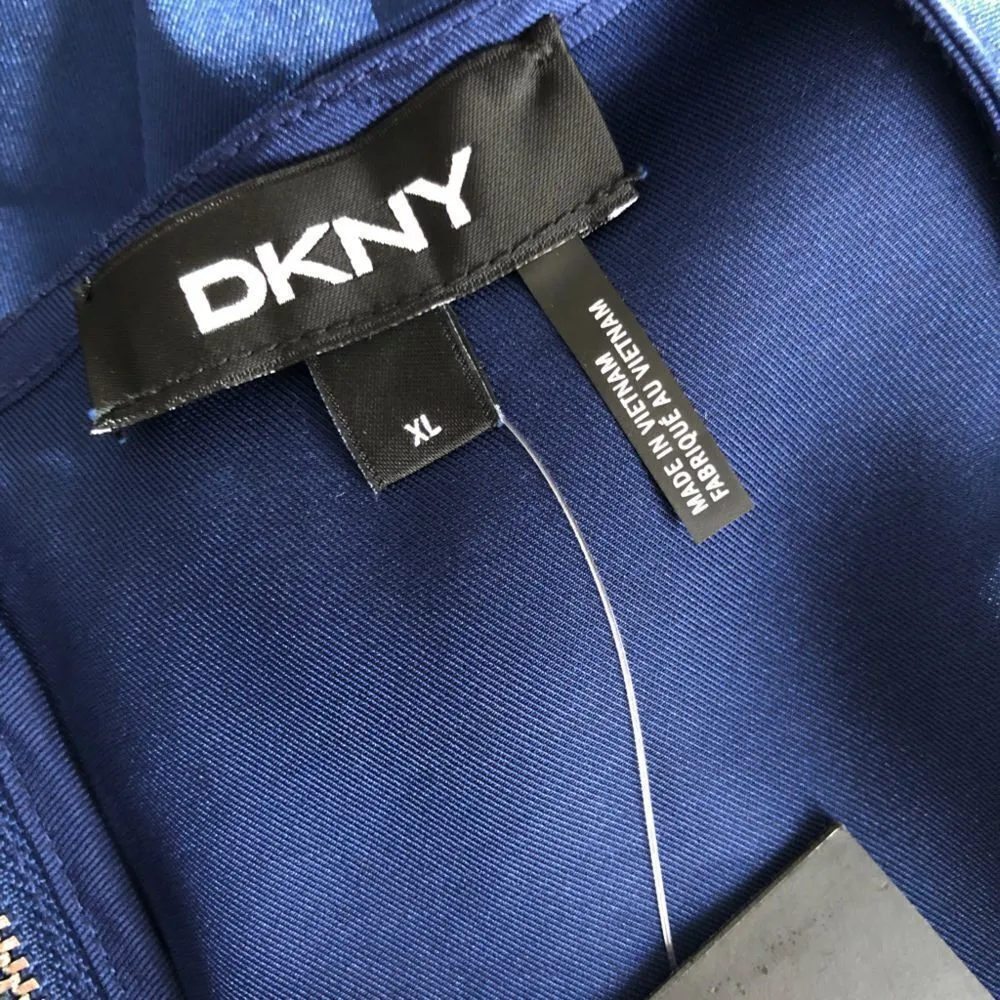 ‎DKNY Elastic-Sleeve Top Blue XL M - Image 7