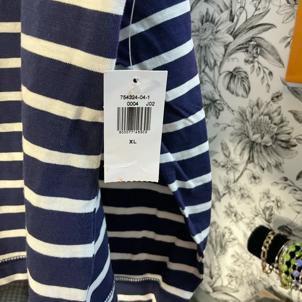 Loose Mariner-Stripe Long-Sleeve Henley T-Shirt | Old Navy - Image 5