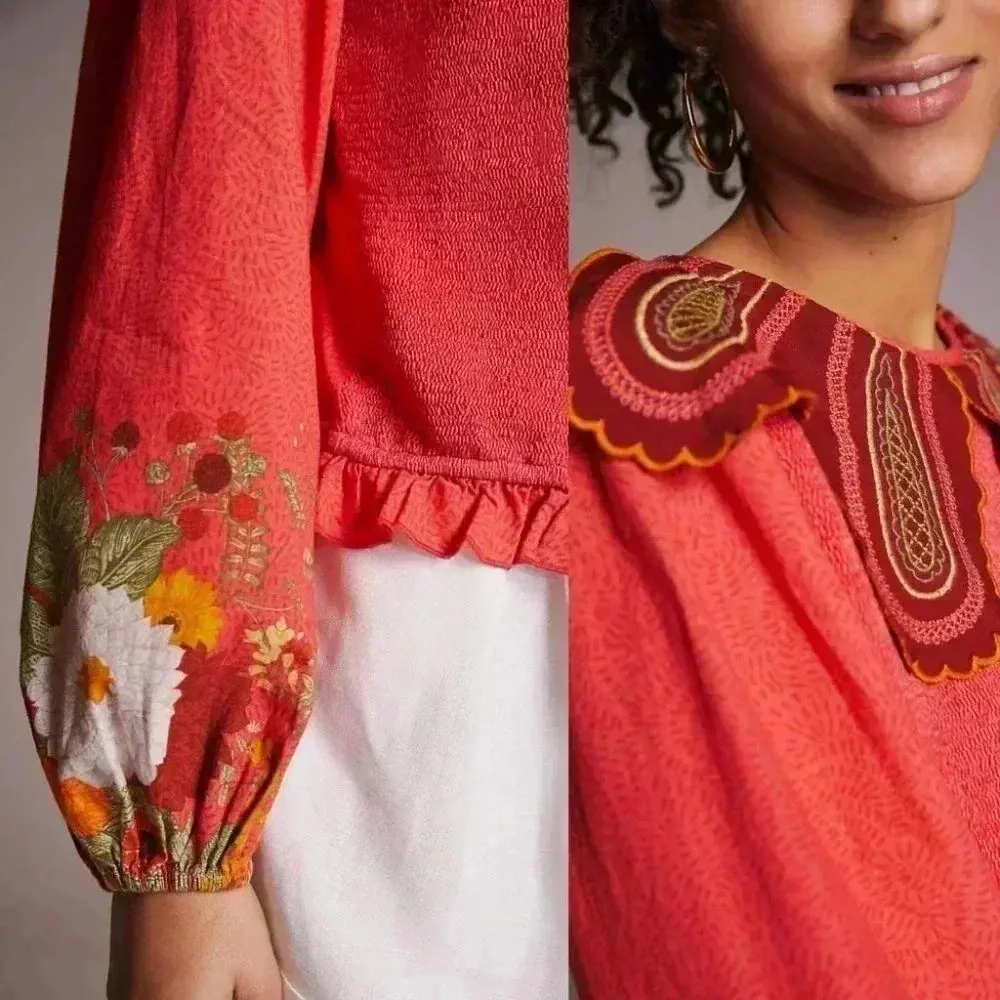 Anthropologie Bl-nk London Aliyana Collared Top Size Small NWT - Image 11