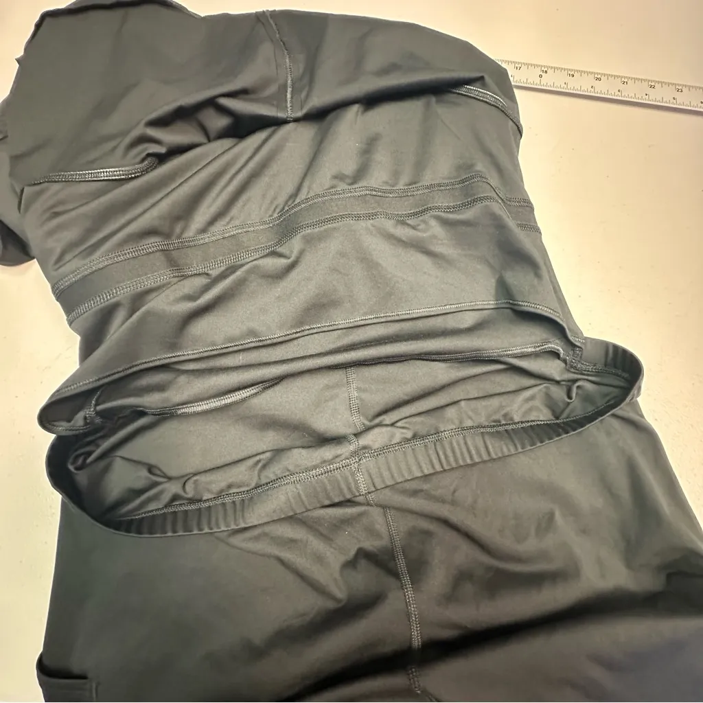 All in Motion Black Sleeveless Top with shorts - Image 9