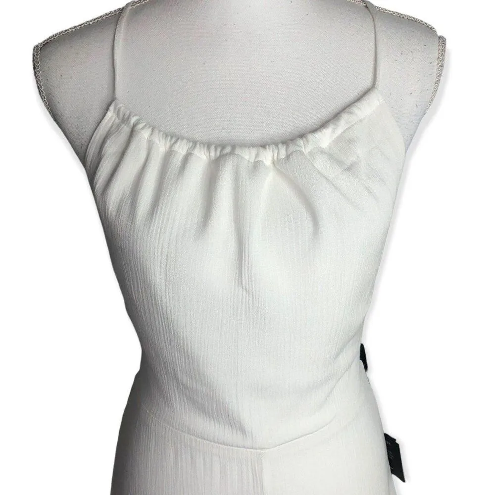 Lulus Know By Heart White Lace-Up Romper - Image 7