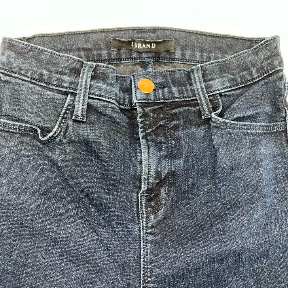 J Brand Maria Dark Wash "Bluebird" Skinny Stretch High Rise Denim Jeans-Size 26 - Image 7