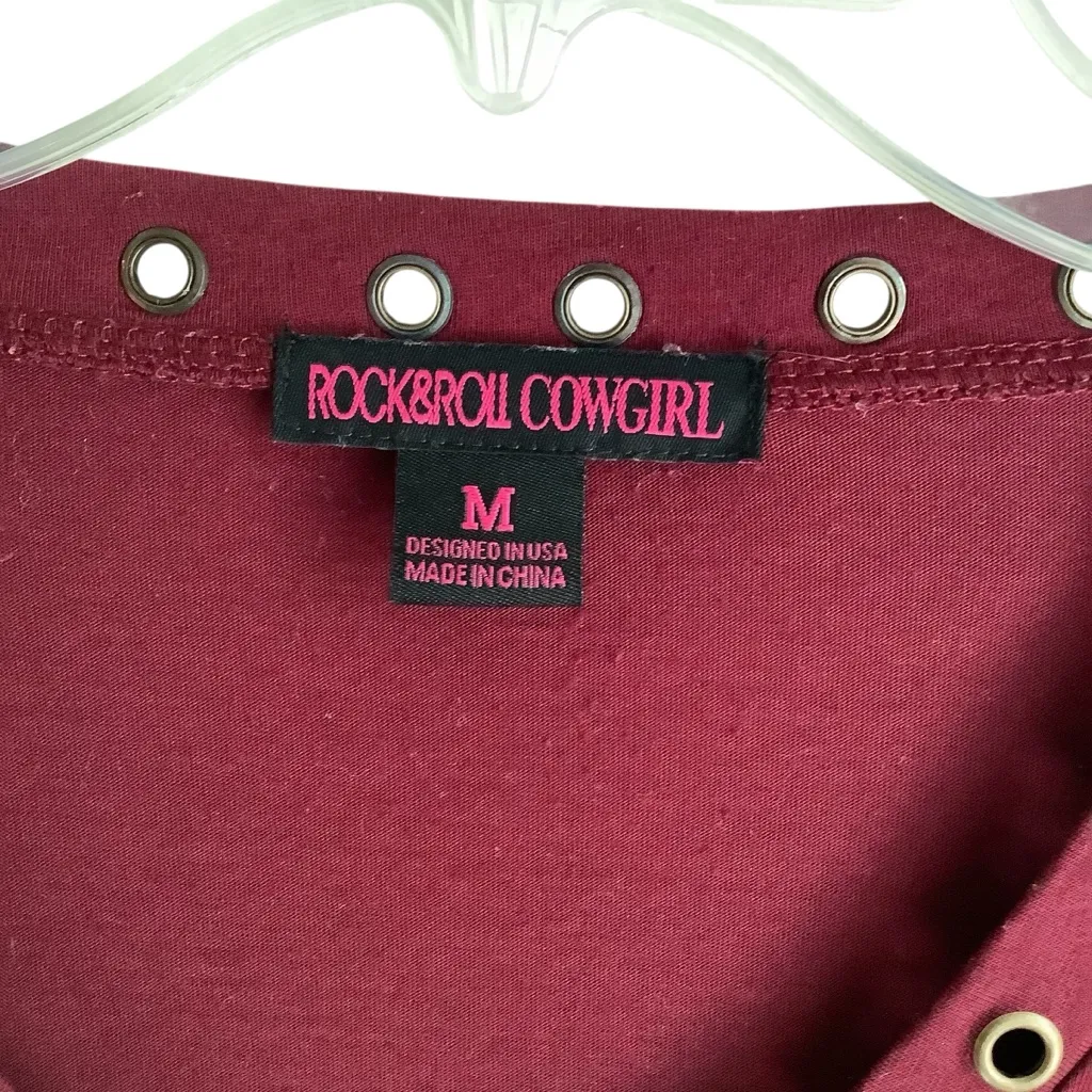 Rock & Roll Cowgirl Red Bell Sleeve Blouse WORN ONCE - Image 13