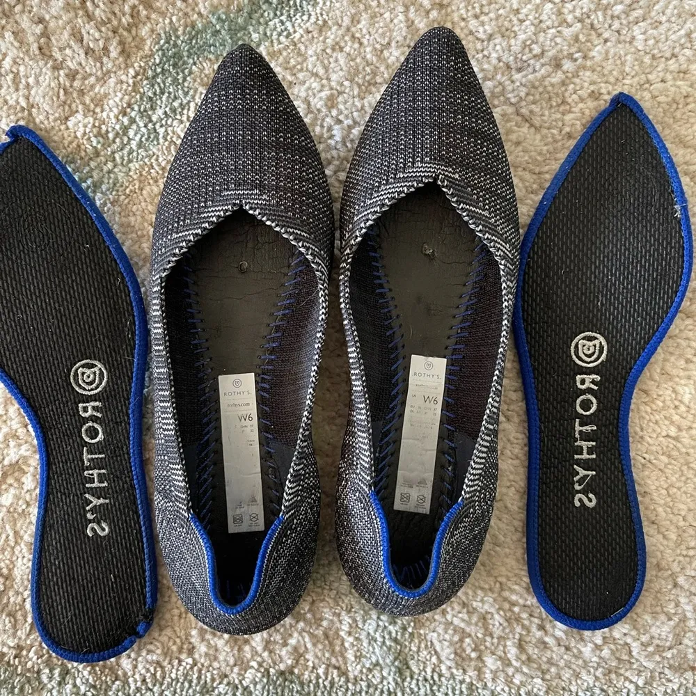 Rothy’s point flats in granite heather - Image 3