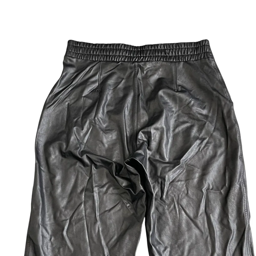 Spanx Faux Leather Jogger Pants Women’s Size S Pull On Black - Image 7