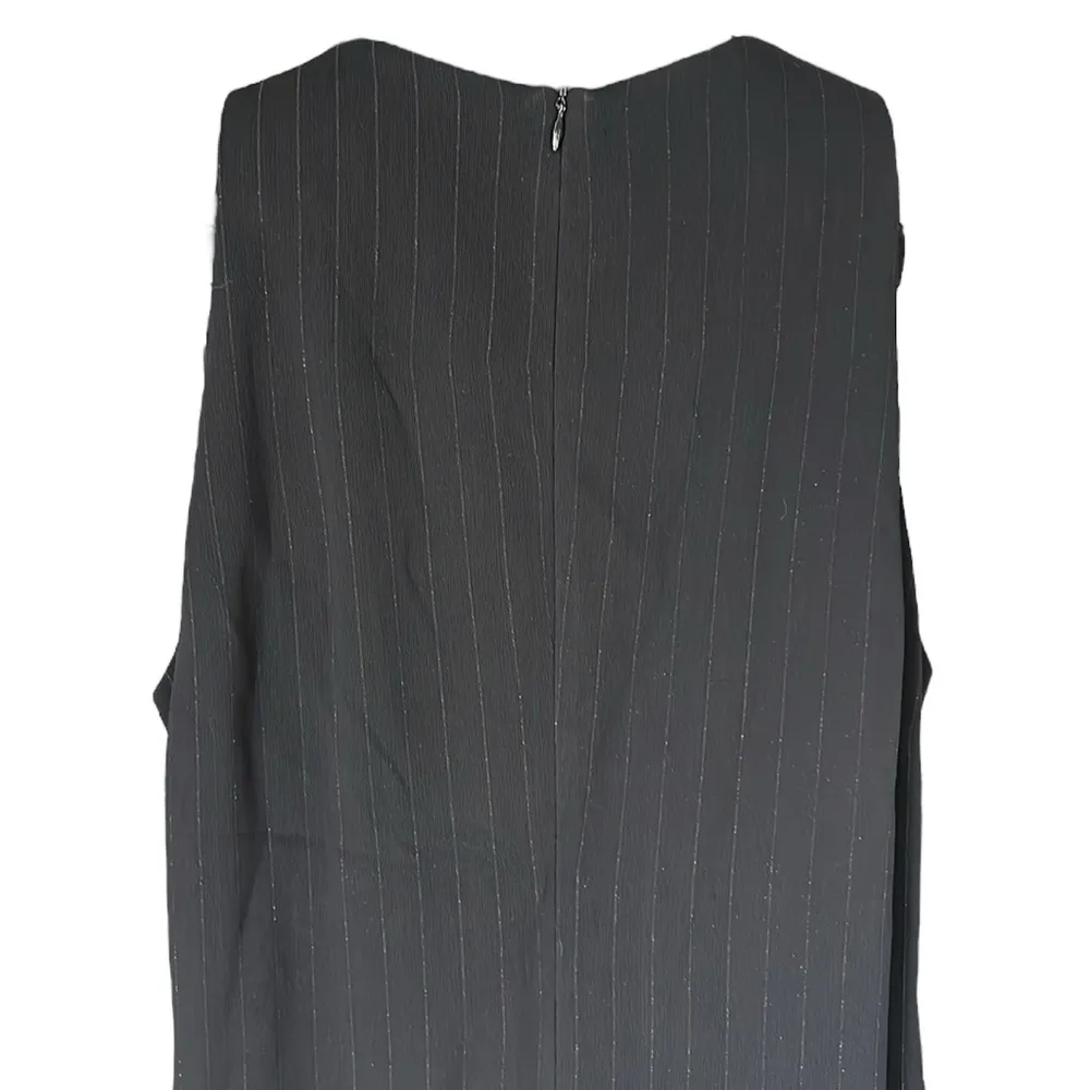 Tamotsu New York Pin Stripes Max Dress Black Size 14 - Image 9