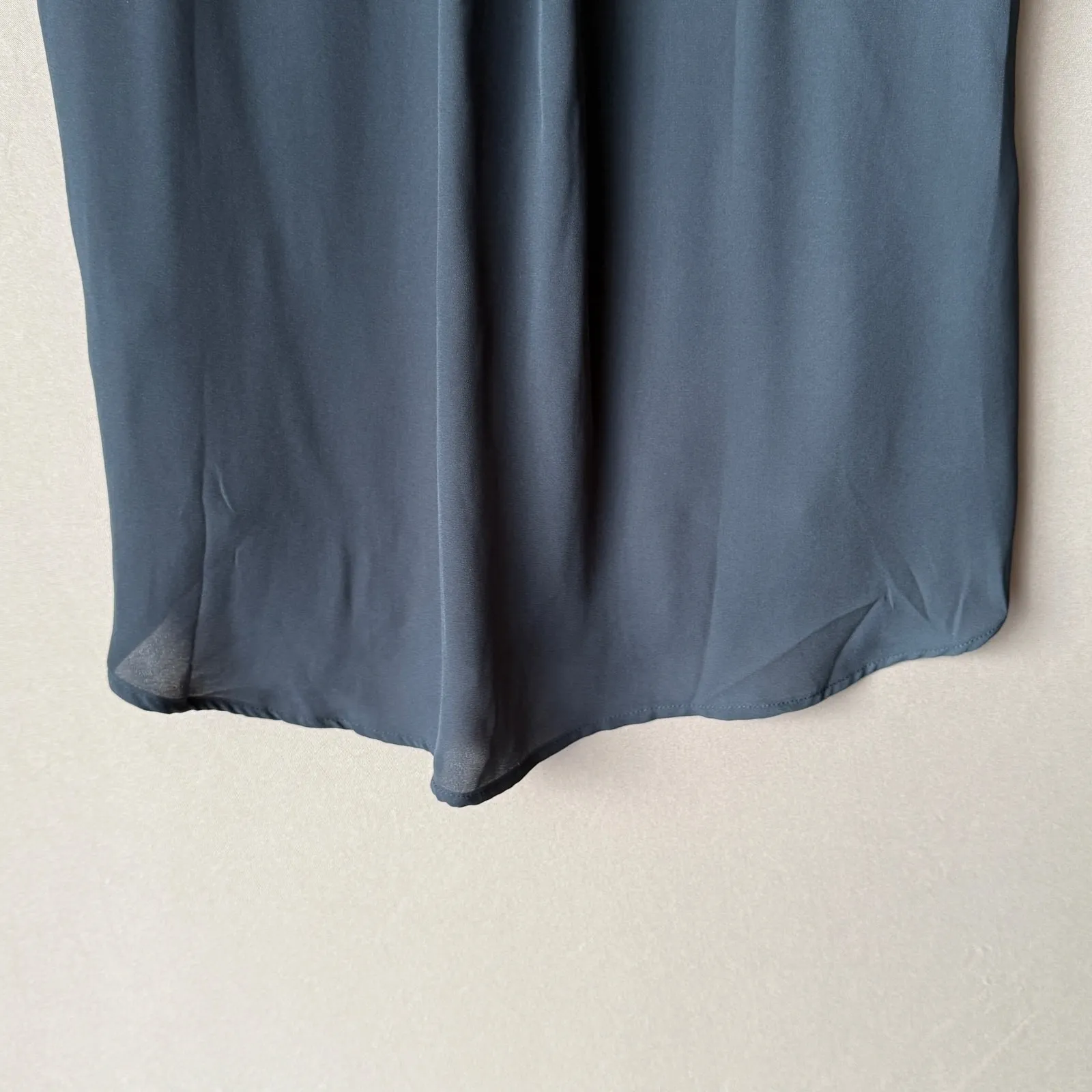 H&M sz S blue navy work blouse - Image 8