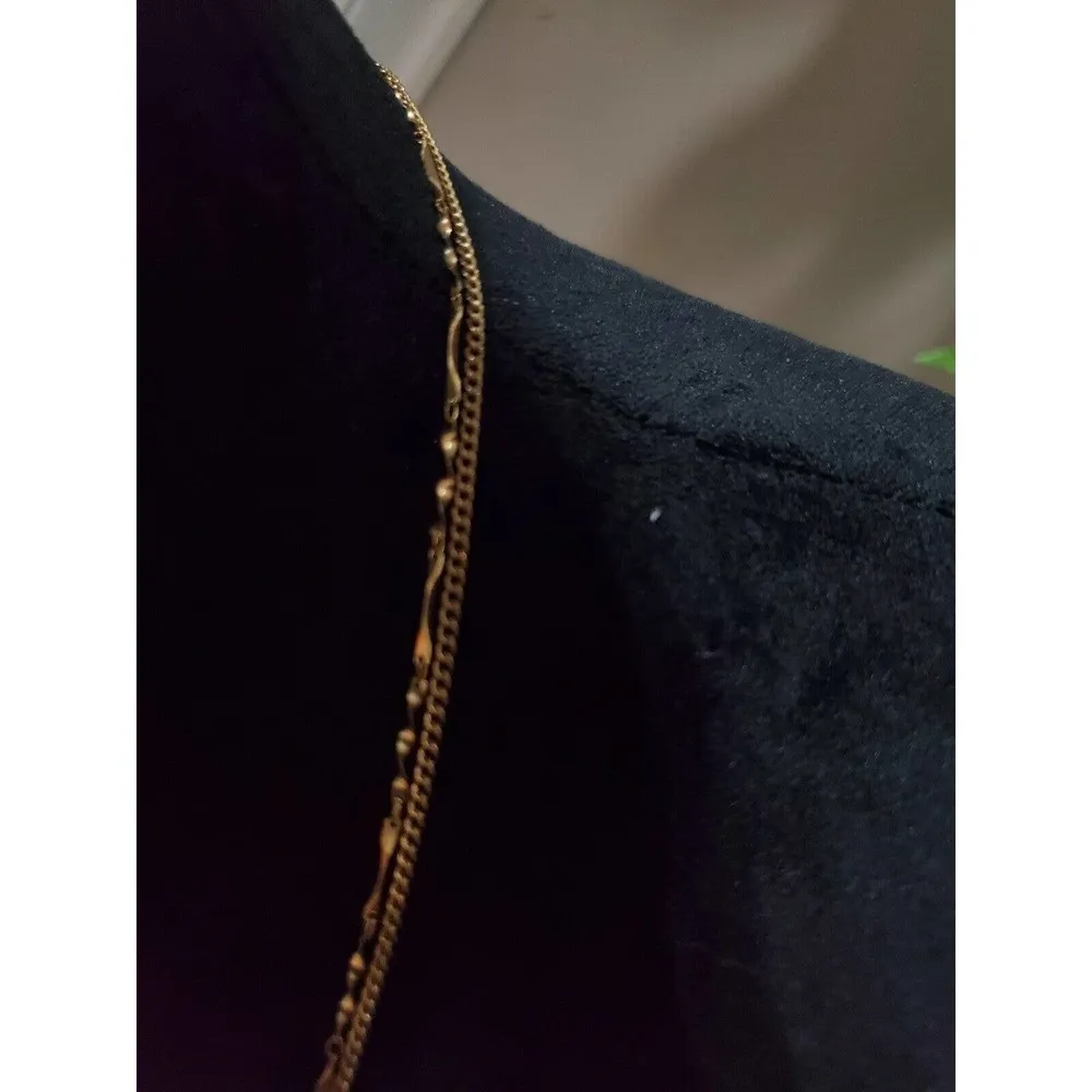 Women's Gold Clear Bead Flower Choker Chain Stylish Statement Necklace - Image 3