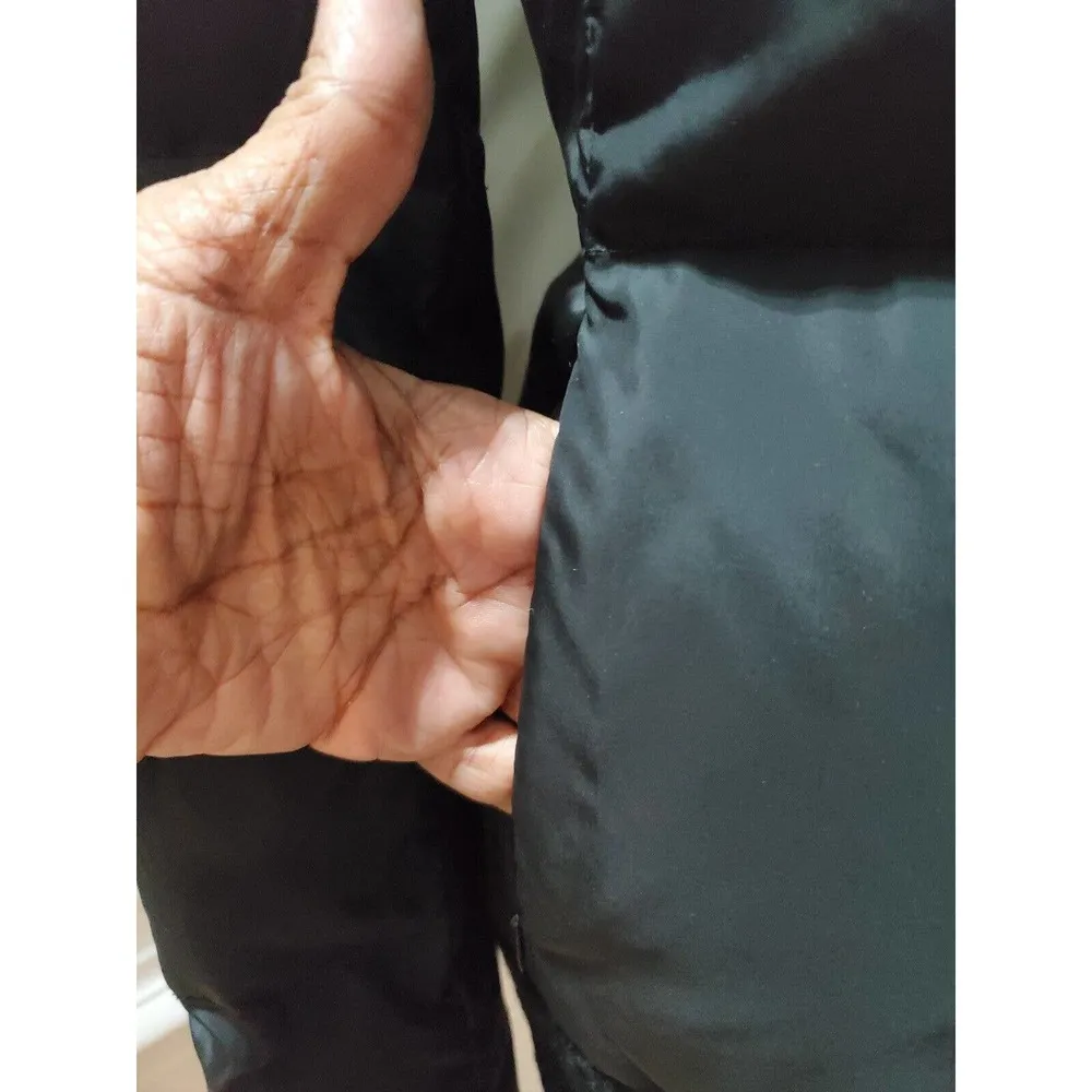 BCBGMaxazria Women's Black Polyester Long Sleeve Casual Puffer Jacket Size Small - Image 5