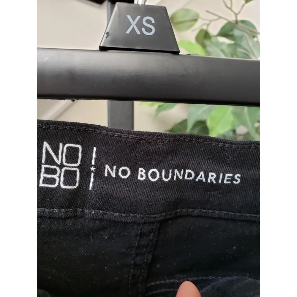 No Boundaries Women's Black Fringe Festival Shorts XS Cotton Spandex Western - Image 3