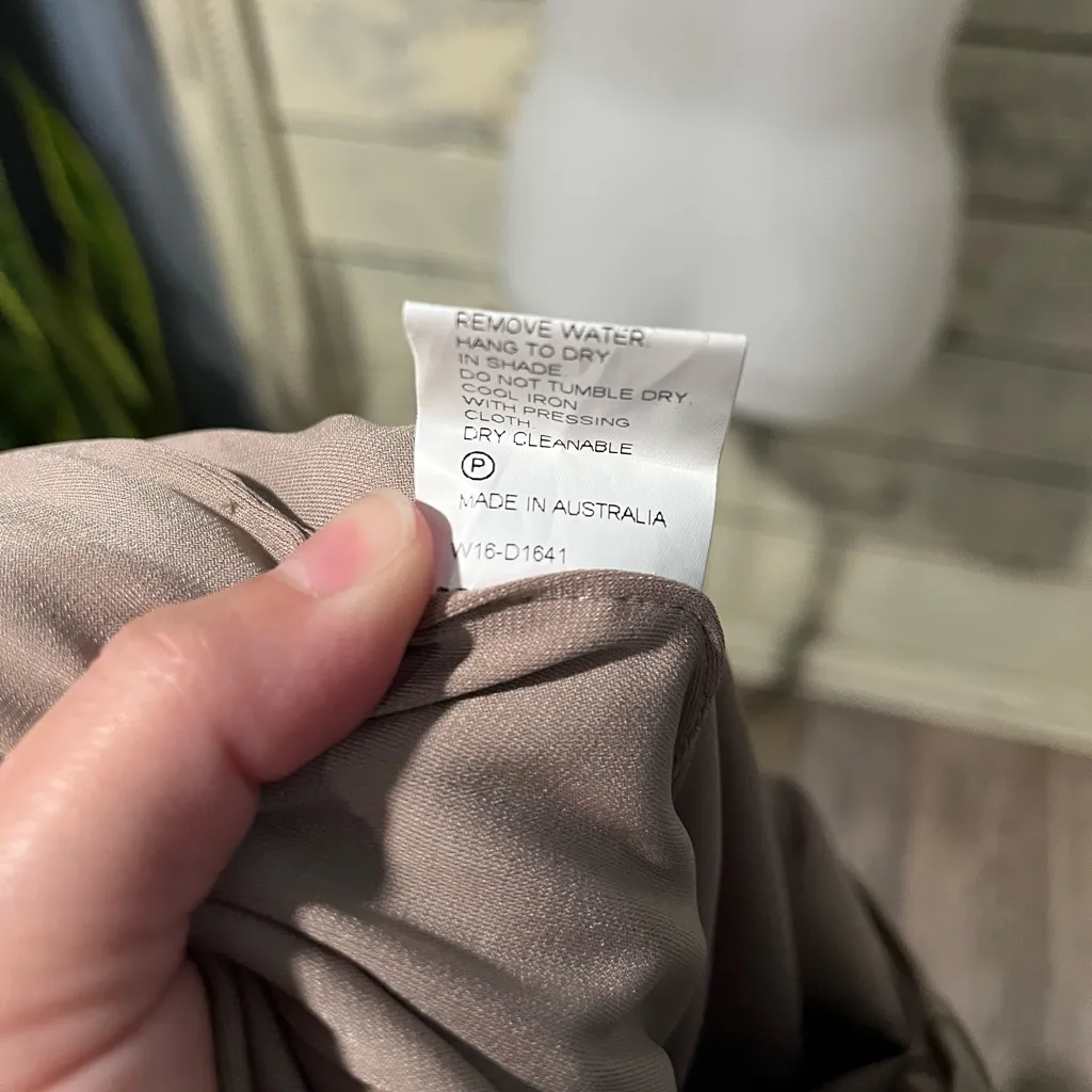 NWT Bec & Bridge Georgia Safari Mini Dress Tan Bodycon Size 2 Australian Brand - Image 8