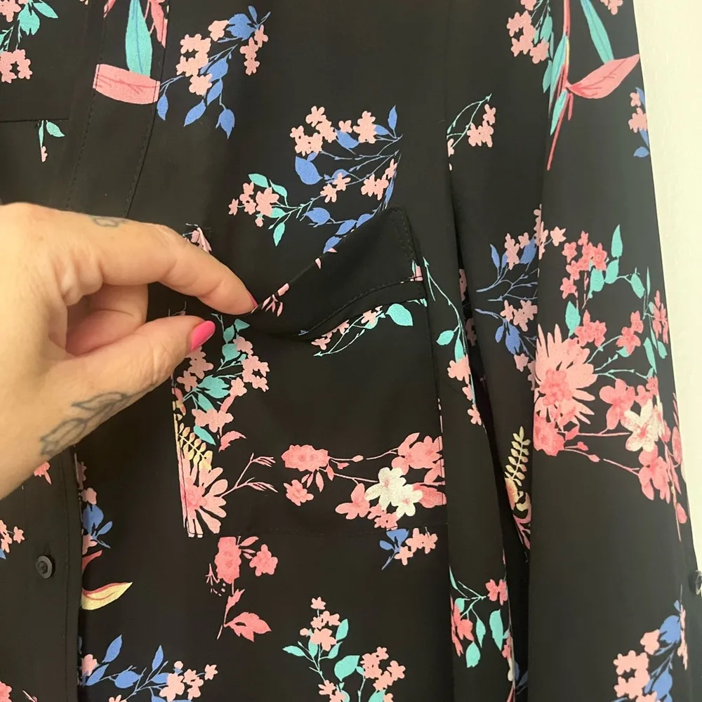 Candies Floral Black Blouse - Image 3