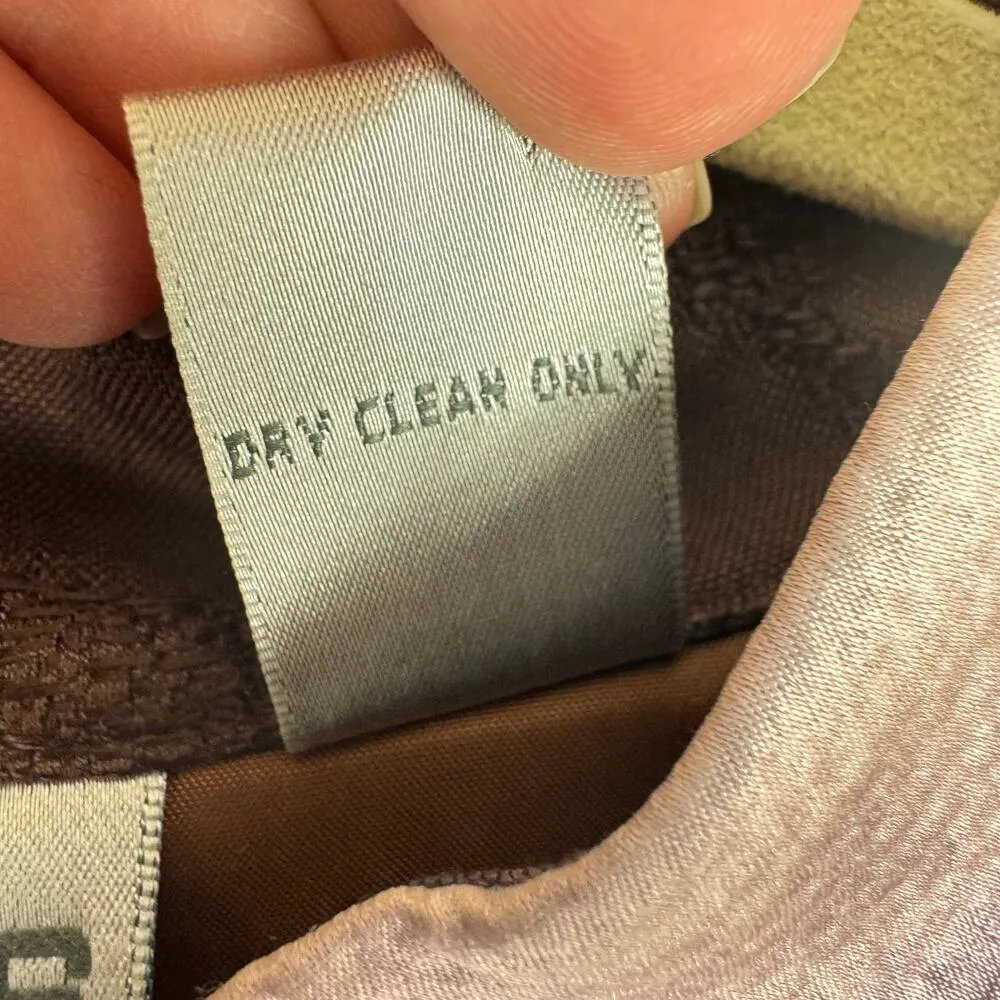 Chico's Colorful Brown Patchwork Tapestry Lined Silk Cotton Blazer Jacket Size L - Image 6