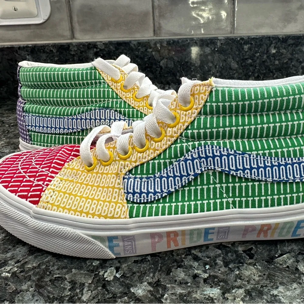 Vans Limited Edition Sk8 Pride Midi Too Sneakers Mens 5.5 / Women’s 7 LGBTQ - Image 15