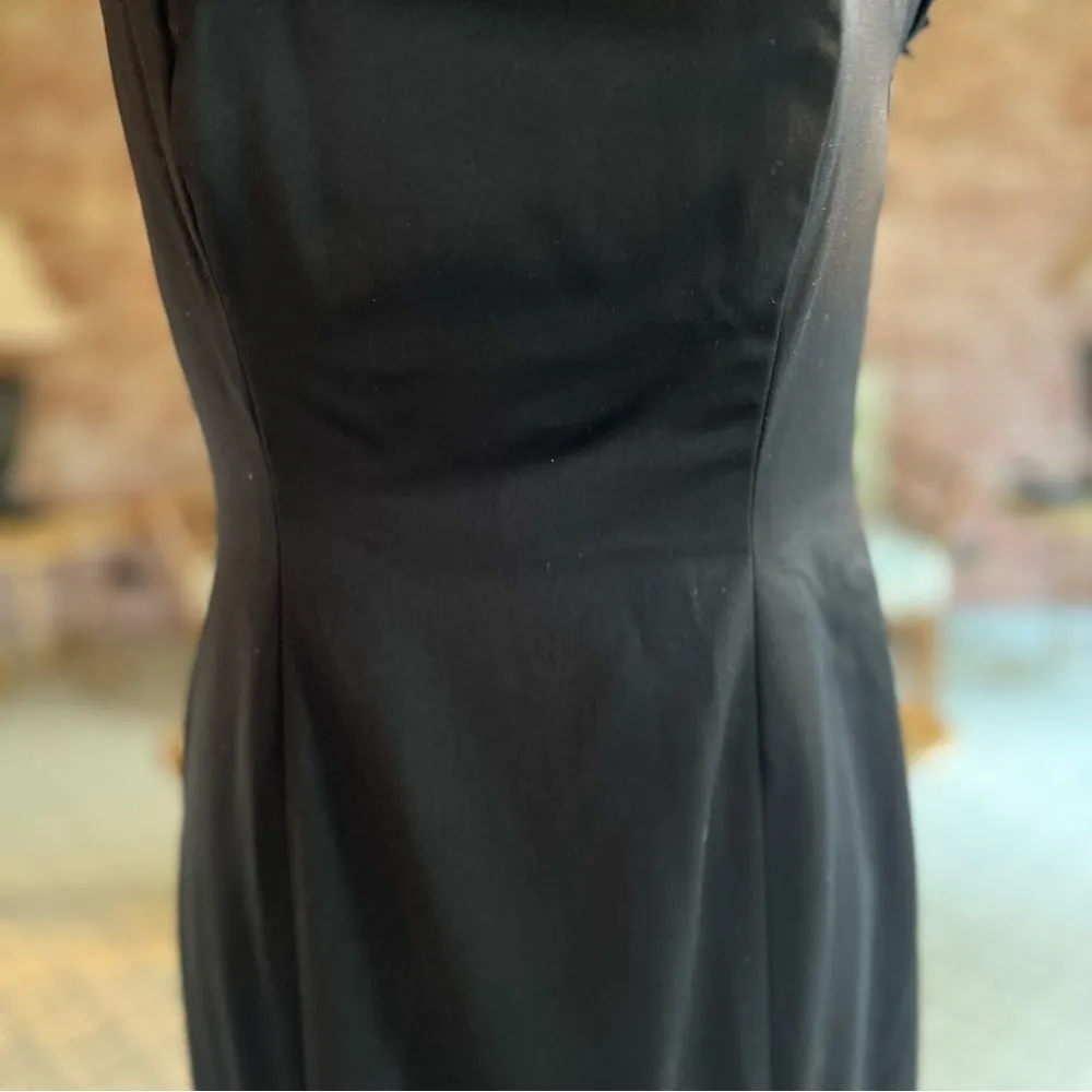 Christina Perrin Dress Evening Strapless Satin Mermaid Train Black 8 Formal - Image 6