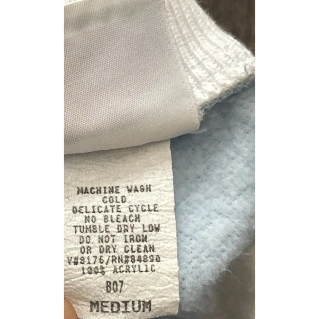 Vintage Haband For Her Collared Floral Blue Sweatshirt Collared Women’s Sz M Size M - Image 12