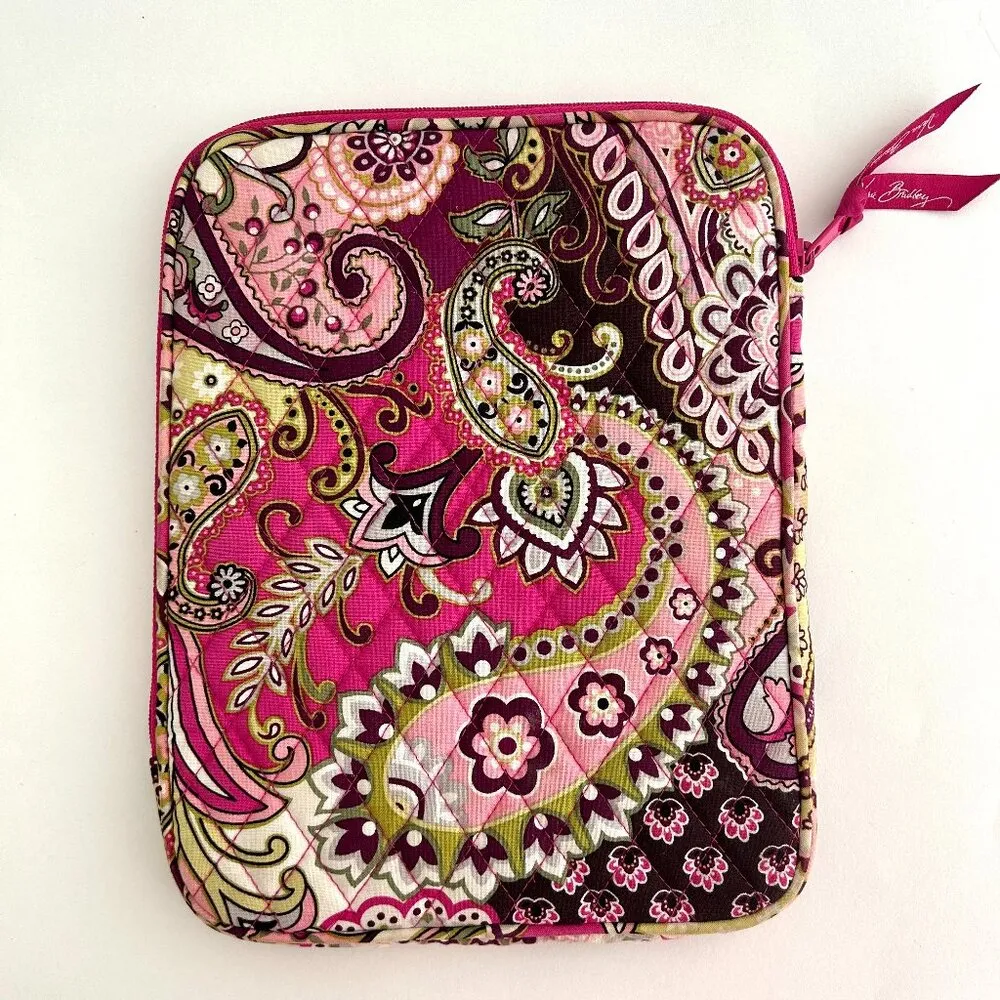 Vera Bradley Zip Up Tablet Sleeve in Very Berry Paisley Pink - Image 2