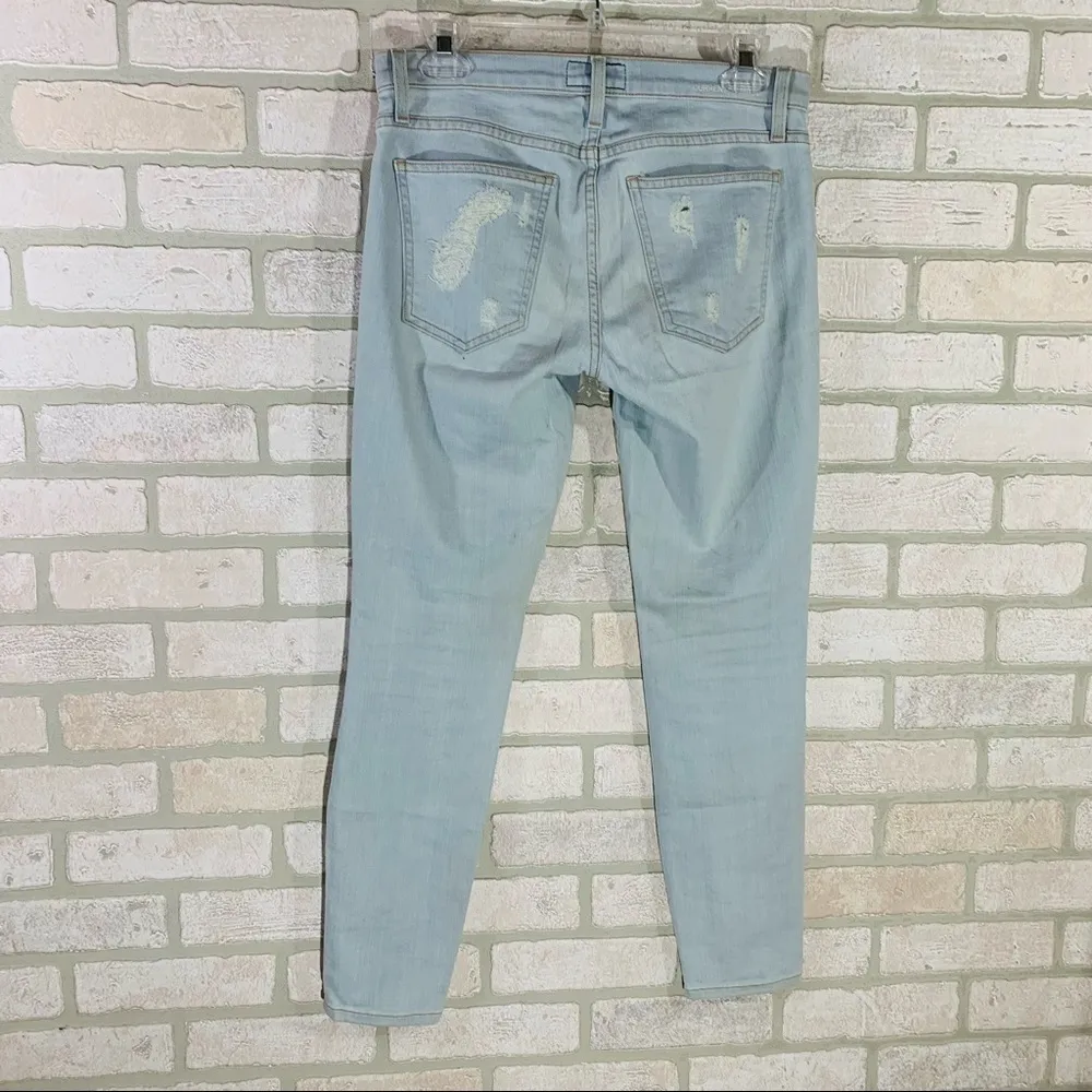 Current/Elliott The Stiletto Skinny Jeans in Chalky Indigo Shredded Size 27 - Image 7