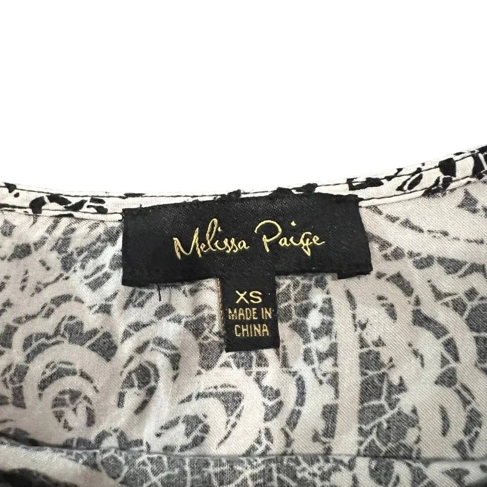 Melissa Paige Women's Paisley Top Side Tie waist‎ Lightweight - Size XS - Image 2