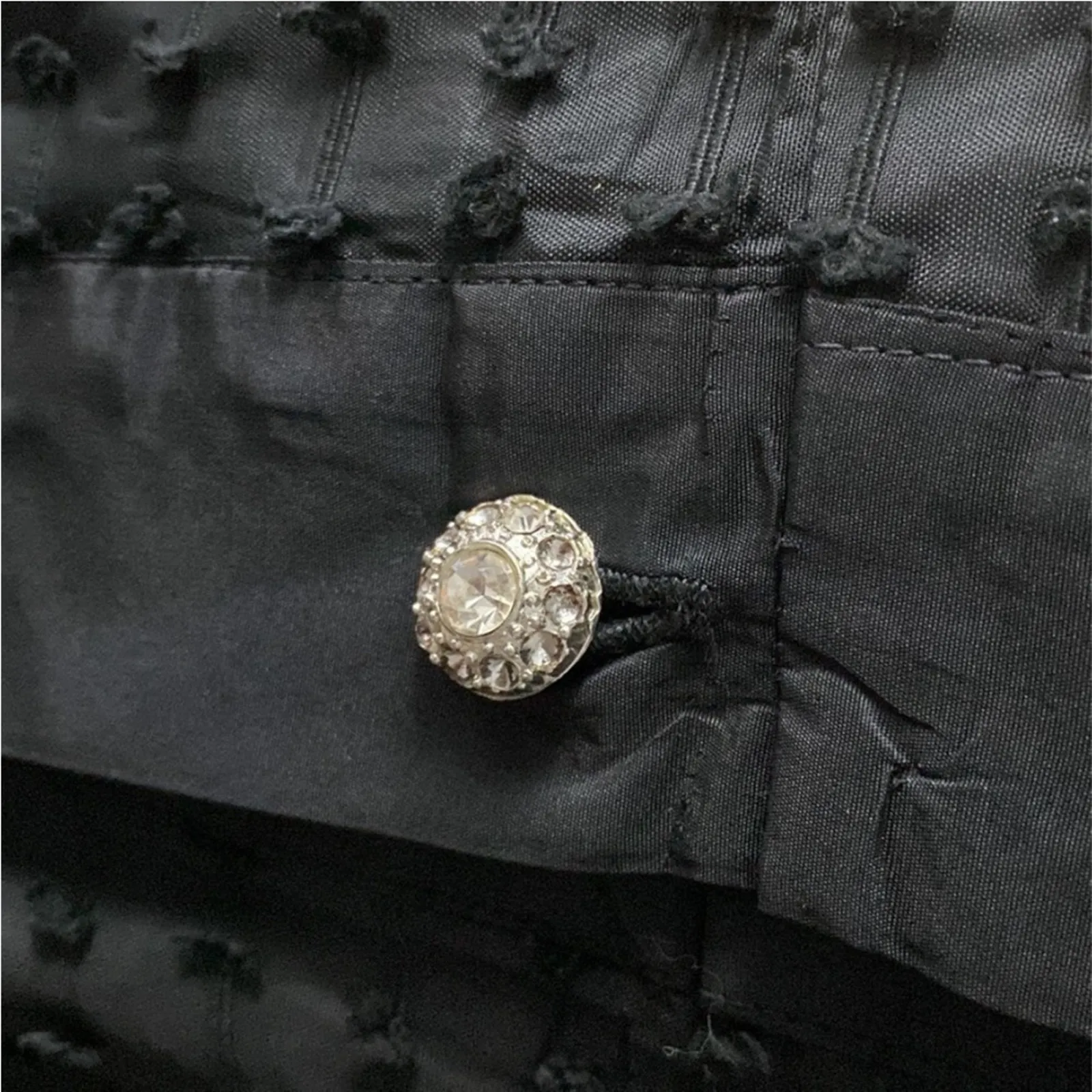 Vintage Womens Dress Large Cocktail 50s Pinup Classic Retro Formal Rockabilly Black Size M - Image 7