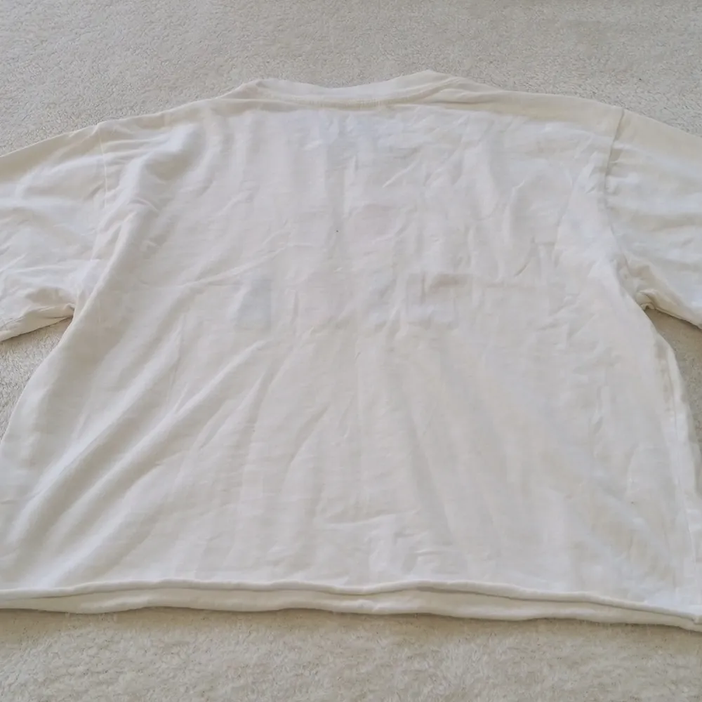 Mighty Fine "Be Nice" White Embroidered Boxy T-Shirt - Image 6