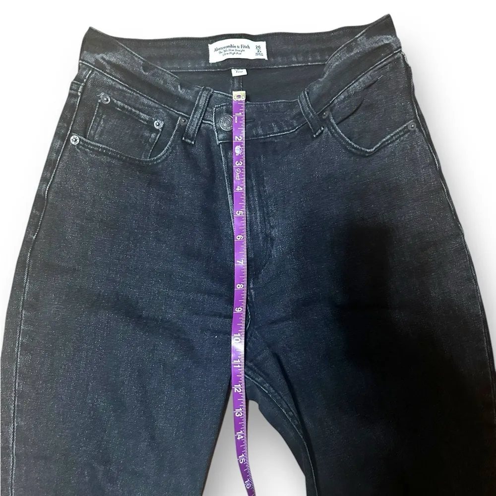 Abercrombie & Fitch The '90s Slim Straight Ultra High Rise Criss-Cross Waistband - Image 8