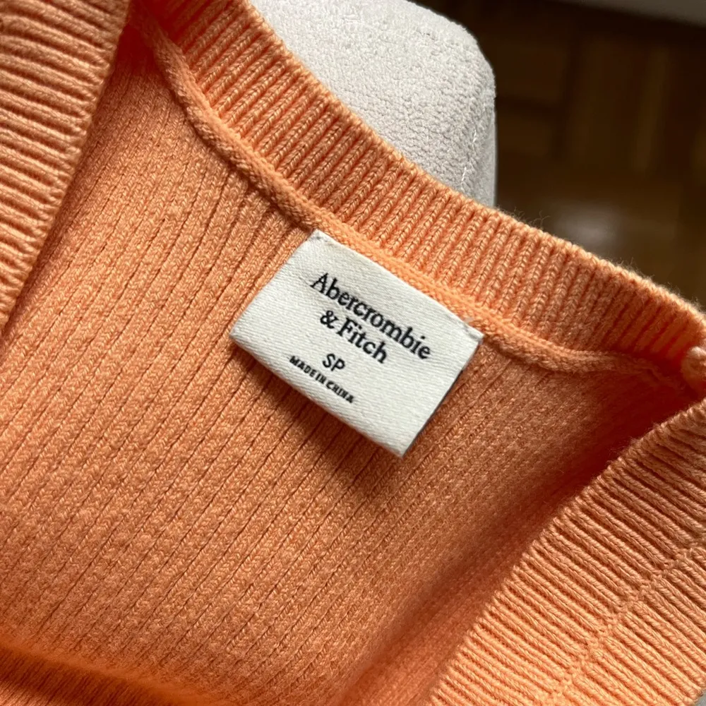 Orange Abercrombie Cutout Knit Dress - Image 3