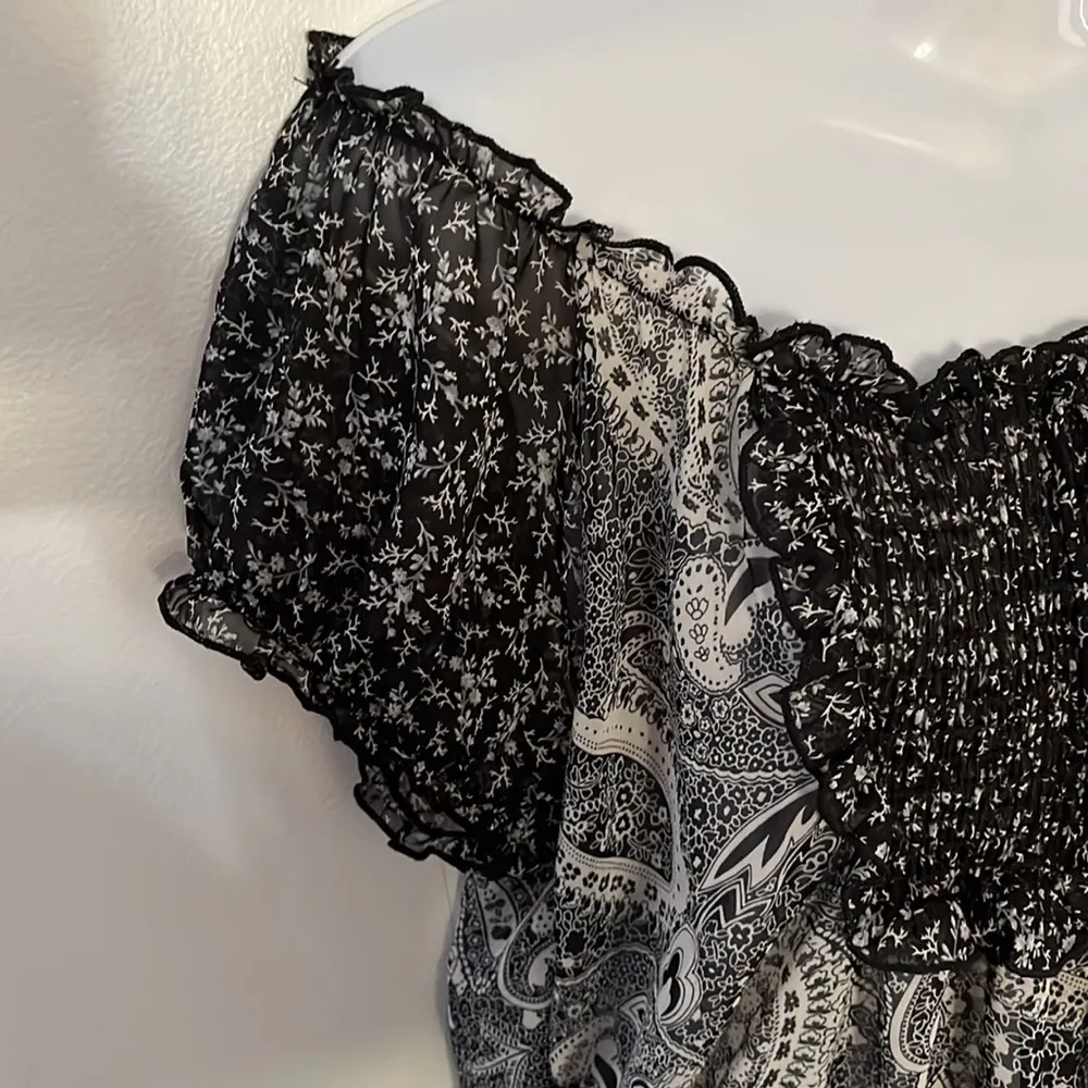 Papaya semi sheer shirt - Image 8