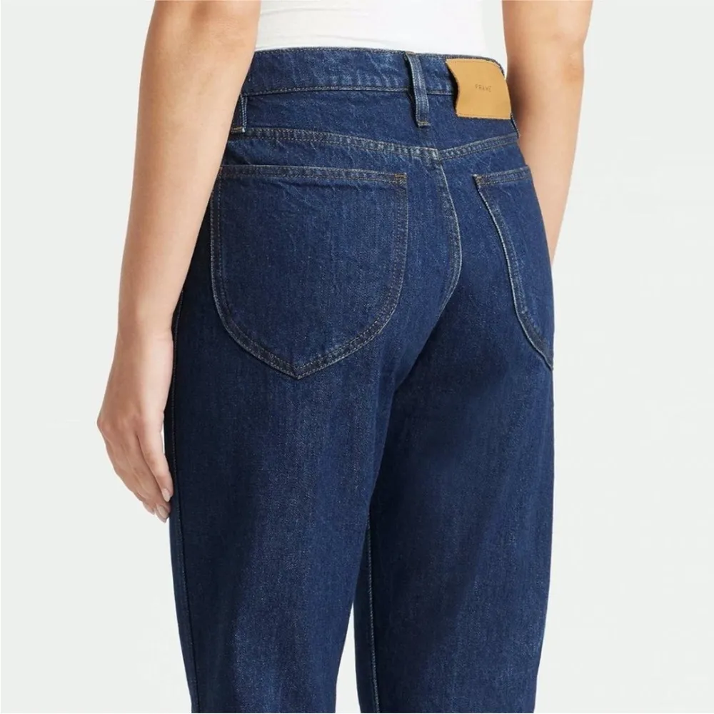 FRAME Le Italien High-Rise Straight Leg Jeans Vintage Blue Wash Size 27 DarkWash - Image 5