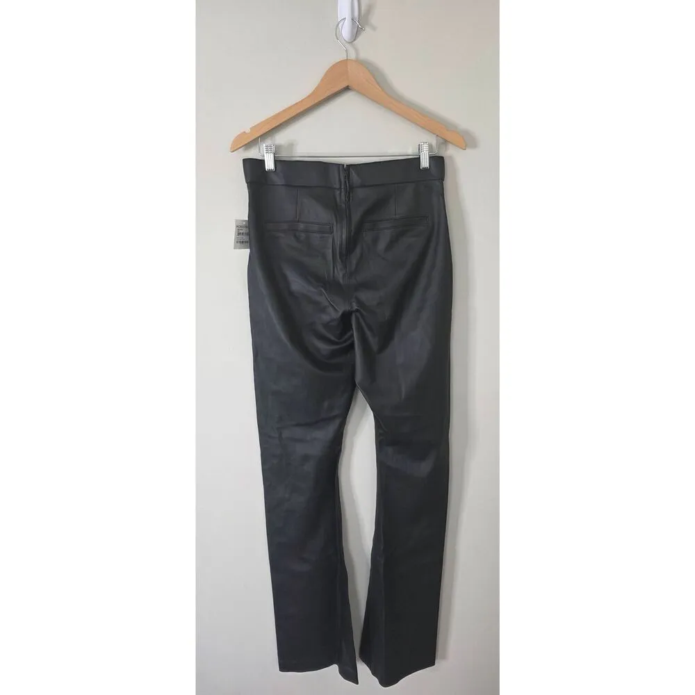 Blank NYC Vegan Leather Leggings Size Medium Black Mini Boot Cut NEW - Image 5