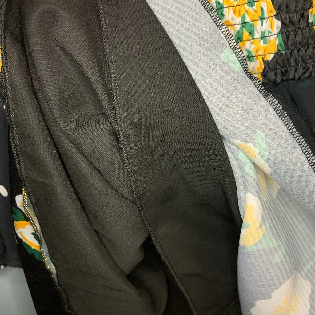 Foxiedox Anemone Smocked Dress Drop Waist Long Sleeve NWT Size XSmall - Image 8