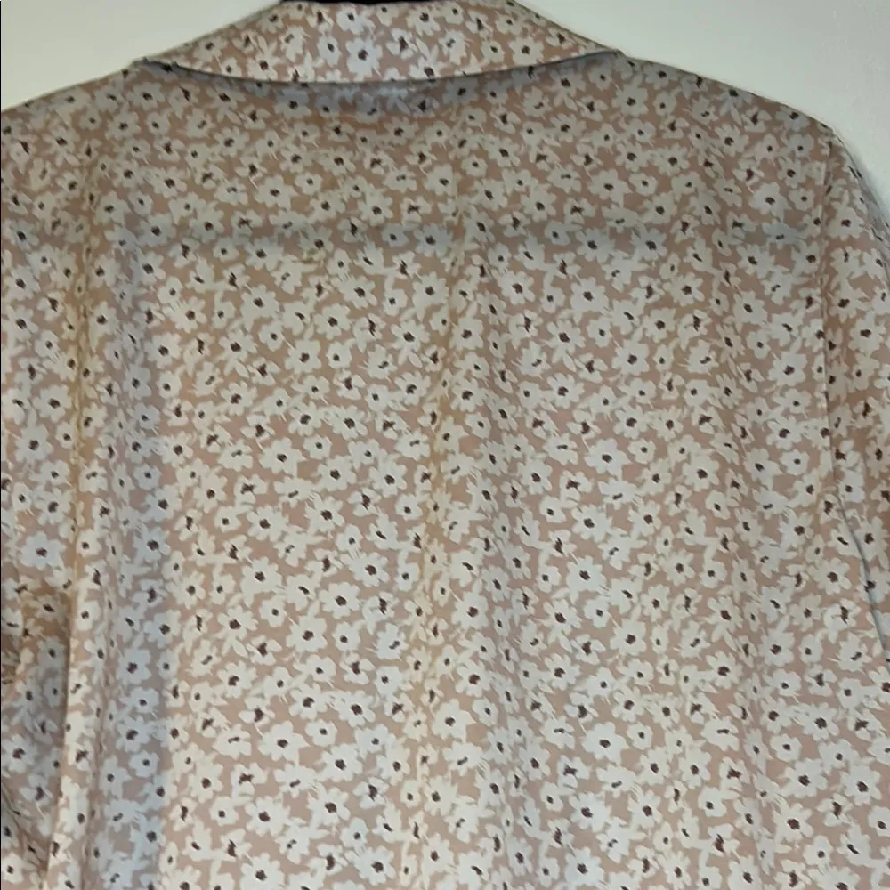 Barefoot Dreams Ditsy Rose Button Down Pajama Top - Image 13