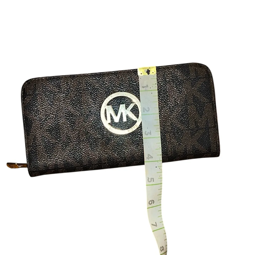Michael Kors Dark Brown Logo Wallet - Image 4