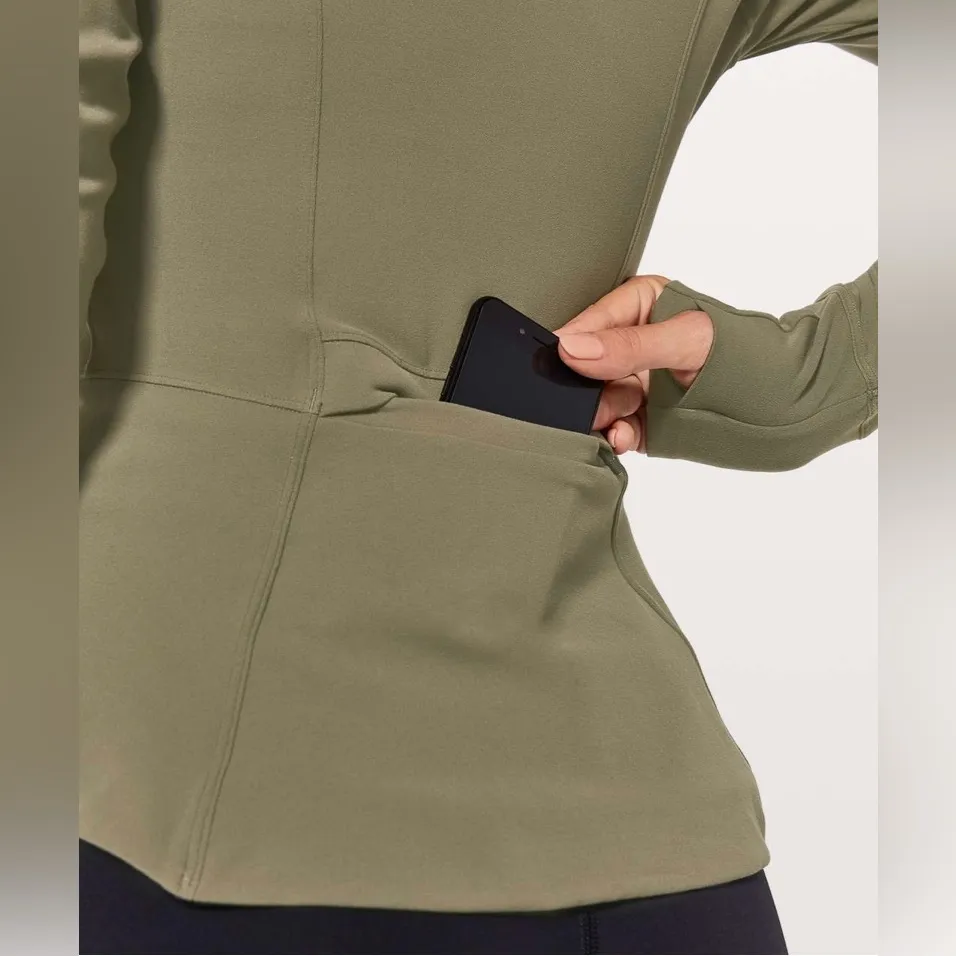 2018 Lululemon The Ease Jacket
Sage | Size 4 Rare Retired Edition Zip Coat - Image 5