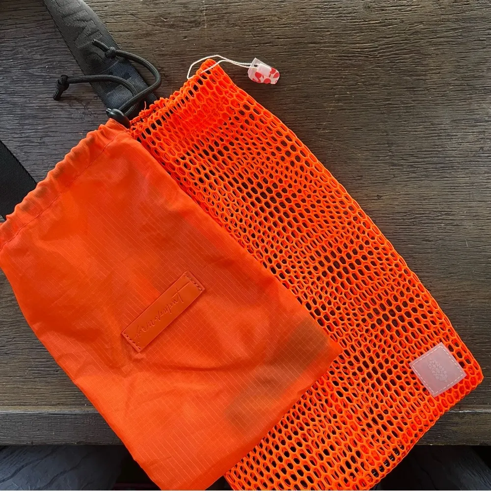 Free People Movement Mini Mesh Sling Bag in Orange - Image 3